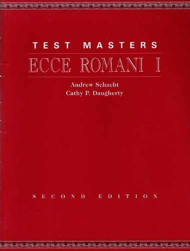 Ecce Romani Level I Test Masters I (Latin And English Edition),New
