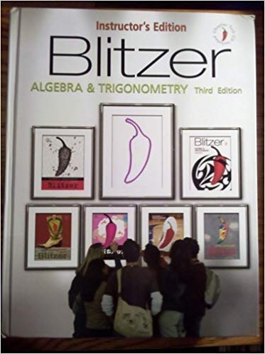 Algebra and Trigonometry by Robert Blitzer (2007) Hardcover,Used