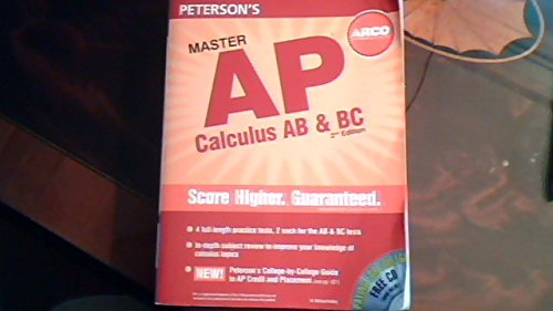 Master the AP Calculus AB & BC, 2nd Edition (Peterson's Ap Calculus),Used