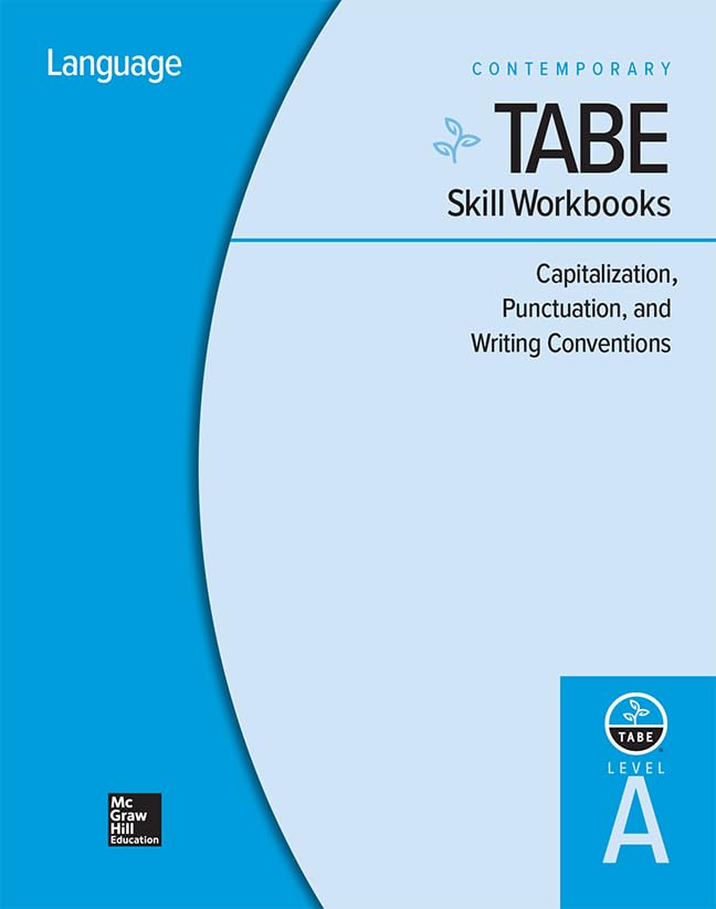 TABE Skill Workbooks Level A: Capitalization, Punctuation, and Writing Conventions 10 Pack (Achieving TABE Success for TABE 9 ,Used