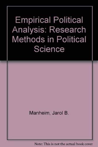 Empirical Political Analysis: Research Methods in Political Science,Used