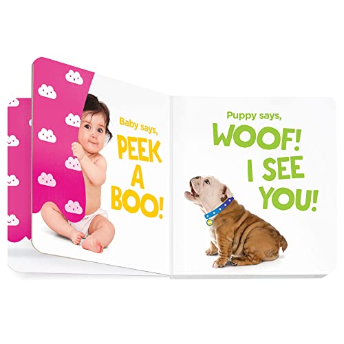 Who Says Peekaboo?: A Highlights First HideandSeek Book (Highlights Baby Mirror Board Books),Used