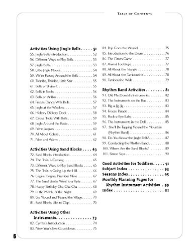 101 Rhythm Instrument Activities For Young Children,New