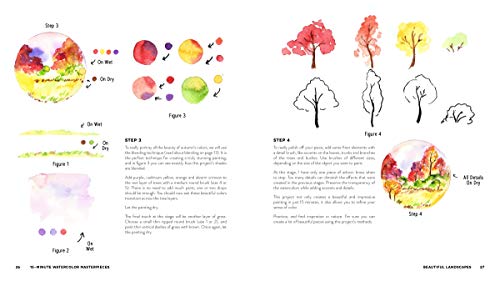 15Minute Watercolor Masterpieces: Create FrameWorthy Art in Just a Few Simple Steps,Used