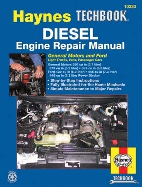 Haynes Diesel Tech Book Engine Repair Manual: General Motors & Ford (Haynes automotive repair manual series, Techbook),Used