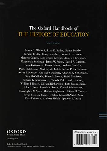 The Oxford Handbook of the History of Education (Oxford Handbooks),Used