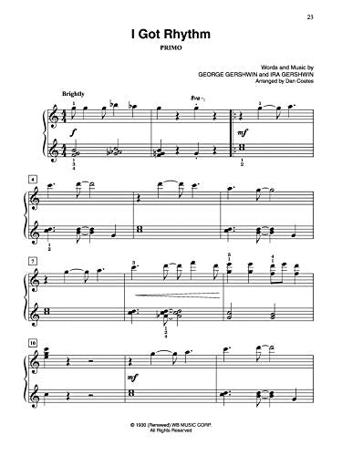Dan Coates Popular Piano Library Duets of Timeless Standards,Used