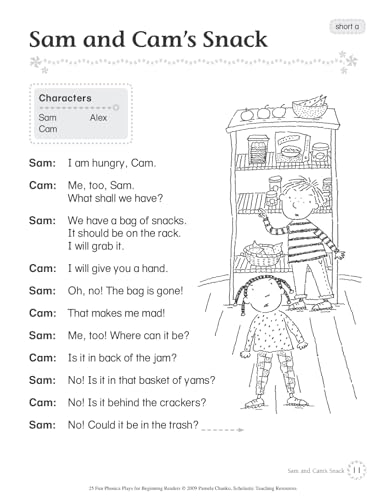 25 Fun Phonics Plays For Beginning Readers: Engaging, Reproducible Plays That Target And Teach Key Phonics Skills And Get Kids E-used