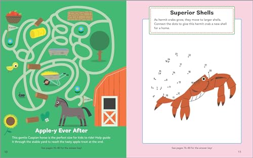 Cute Pets Activity Book for Kids: 70 Activities Including Coloring, DottoDots & Spot the Difference,Used