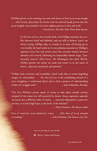 The Rest of Love: Poems,Used