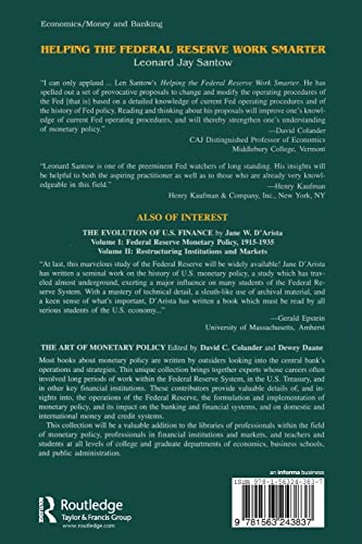 Helping the Federal Reserve Work Smarter,Used