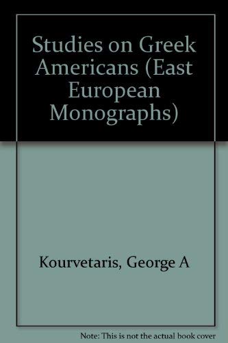Studies on Greek Americans,Used