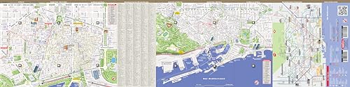 StreetSmart Barcelona Map by VanDam Laminated pocket size Center City Map to Barcelona, Spain with all attractions, sights, mu,Used