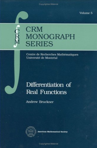 Differentiation Of Real Functions (Crm Monograph Series, 5),Used