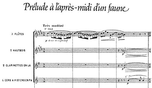 Three Great Orchestral Works In Full Score: Prlude A L'Aprsmidi D'Un Faune, Nocturnes, La Mer (Dover Orchestral Music Scores),Used