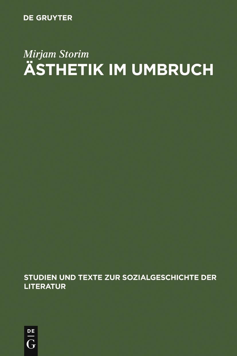 Sthetik Im Umbruch: Zur Funktion Der >Rede Ber Kunst< Um 1900 Am Beispiel Der Debatte Um Schmutz Und Schund (Studien Und Texte Z