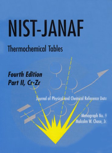NistJanaf Thermochemical Tables Set,Used