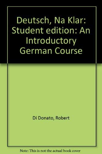 Deutsch, Na Klar : An Introductory German Course,Used