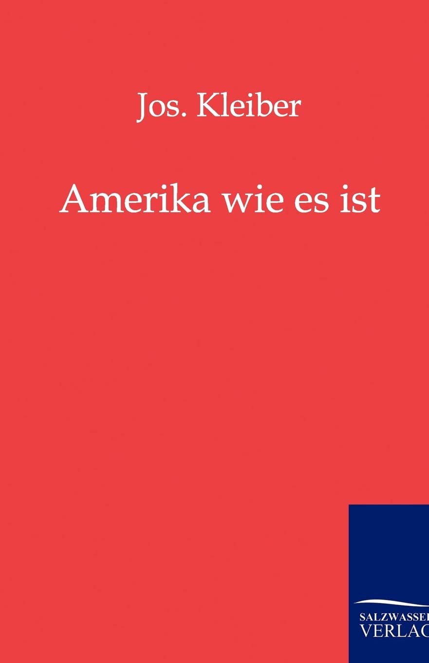 Amerika Wie Es Ist (German Edition),Used