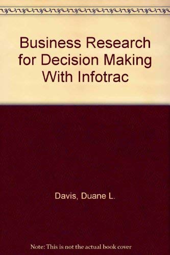 Business Research for Decision Making (with InfoTrac and SPSS CD),Used