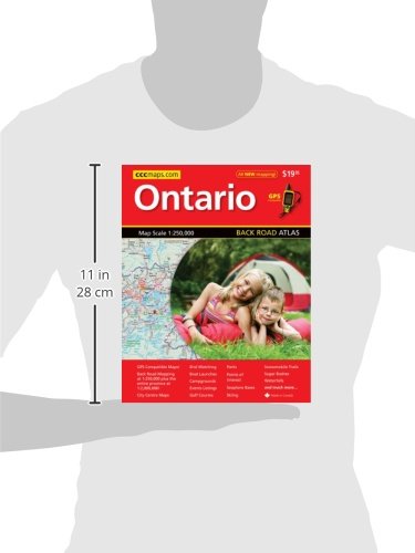 MapArt Ontario Back Road Atlas - Comprehensive Map Guide for Outdoor Adventures and Travel in Ontario, Canada