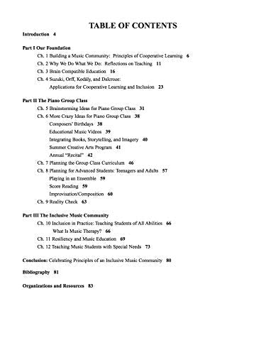 101 Ideas for Piano Group Class: Building an Inclusive Music Community for Students of All Ages and Abilities (Suzuki Piano Refe,Used
