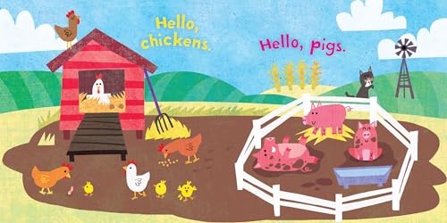 Indestructibles: Hello, Farm!: Chew Proof ? Rip Proof ? Nontoxic ? 100% Washable (Book for Babies, Newborn Books, Safe to Chew),Used