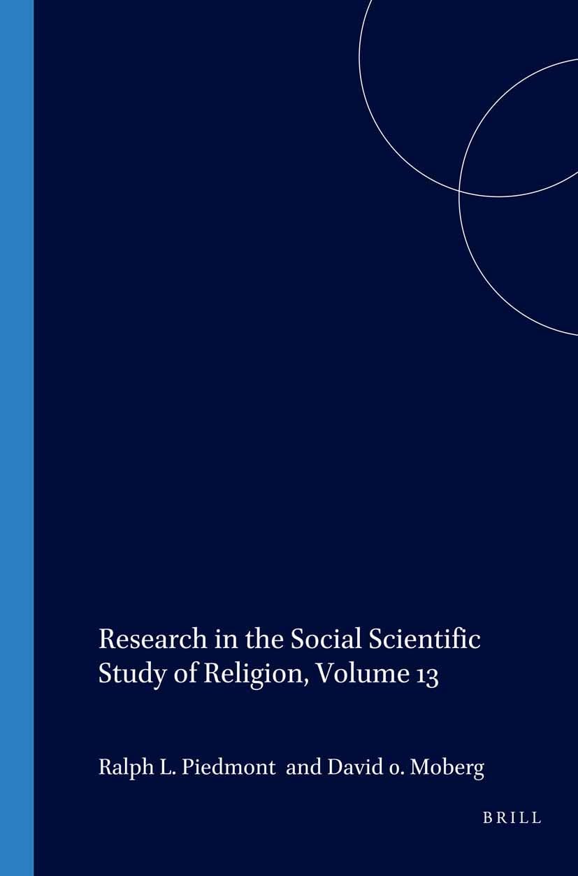 Research in the Social Scientific Study of Religion (13),Used