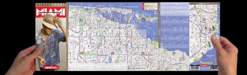StreetSmart Miami Map by VanDam: Miami Beach & Gold Coast Laminated pocket size City Street & Freeway Map to Miami and Dade Co,Used