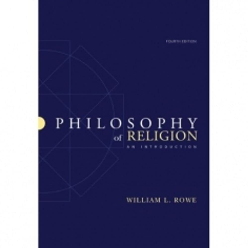 Philosophy of Religion: An Introduction,New