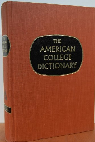 The American College Dictionary,Used