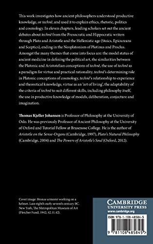 Productive Knowledge in Ancient Philosophy: The Concept of Techn,Used