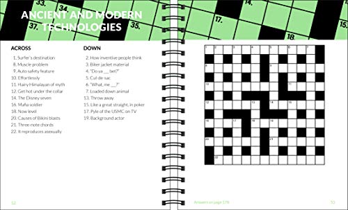 Brain Games  Crosswords Large Print (Green),Used