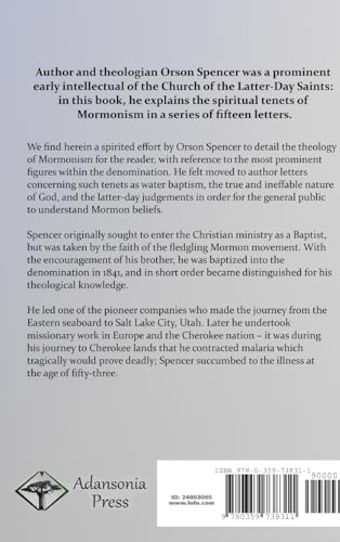 Letters Exhibiting the Most Prominent Doctrines of the Church of Jesus Christ of LatterDay Saints (Hardcover),Used