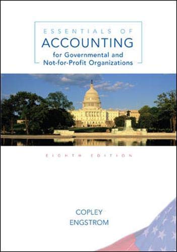 Essentials Of Accounting For Governmental And Notforprofit Organizations, 8Th Edition,Used