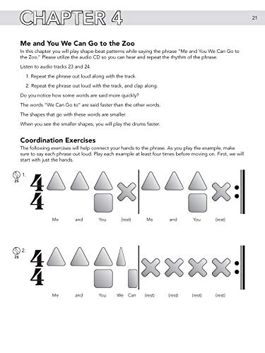 Shape Beats for Kids: A Simple and Fun Approach to Learning Drums, Book & Online Audio/Software,New