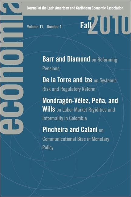 Economa: Fall 2010: Journal Of The Latin American And Caribbean Economic Association,New