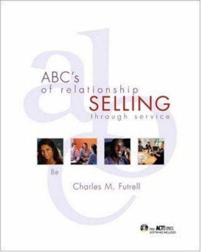ABC's of Relationship Selling w/ACT! Express CDROM (McGrawHill/Irwin Series in Marketing),Used