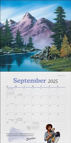 Bob Ross 2025 Wall Calendar,Used