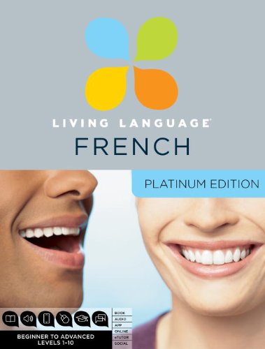 Living Language French, Platinum Edition: A complete beginner through advanced course, including 3 coursebooks, 9 audio CDs, com,Used