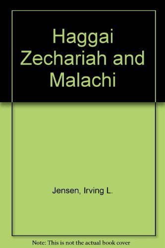 Haggai Zechariah and Malachi,Used