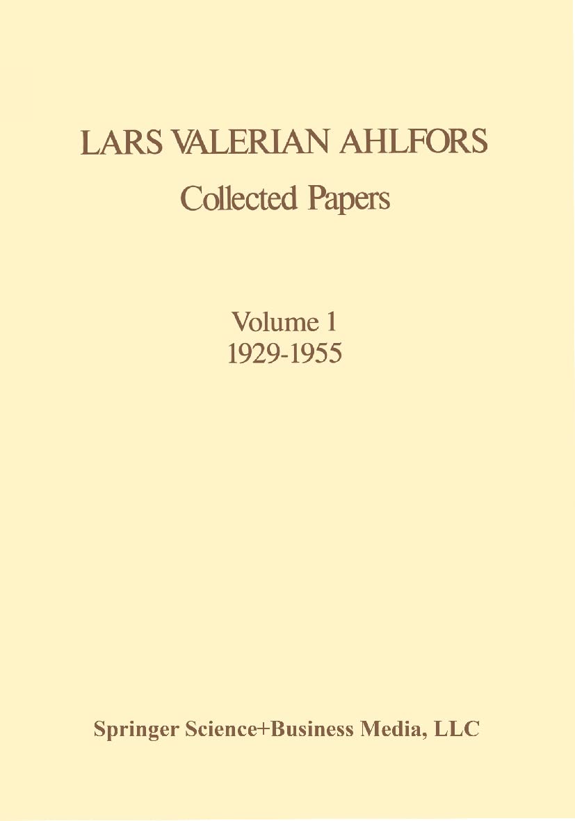 Collected Papers Volume 1 19291955 (Contemporary Mathematicians),Used