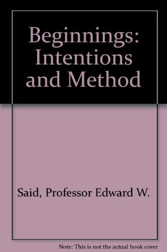 Beginnings: Intention and Method,Used