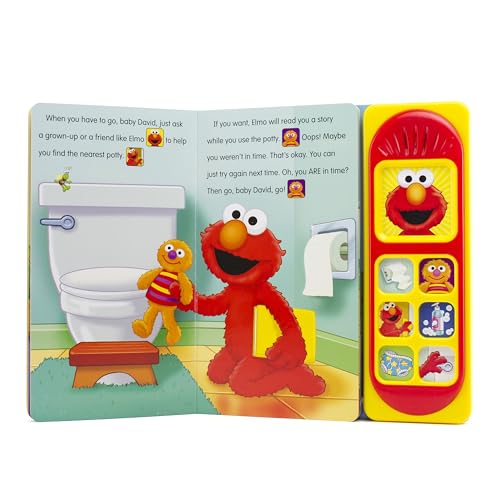 Sesame Street  Potty Time with Elmo  Potty Training Sound Book  PI Kids,New