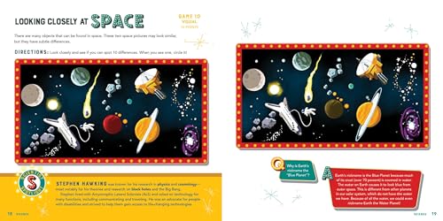 Awesome Brain Games for Kids: STEAM Puzzles and Facts for Curious Minds,Used