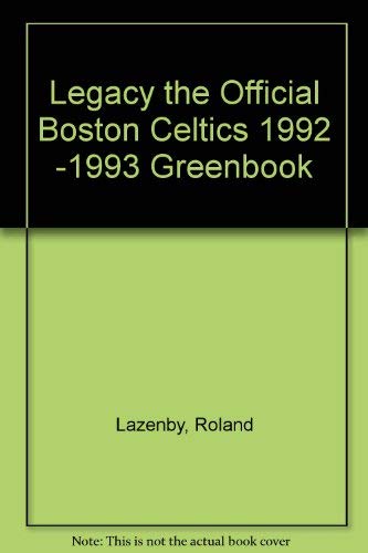 Legacy the Official Boston Celtics 1992 1993 Greenbook,Used