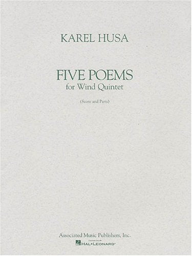 Five Poems for Wind Quintet: Score and Parts,Used