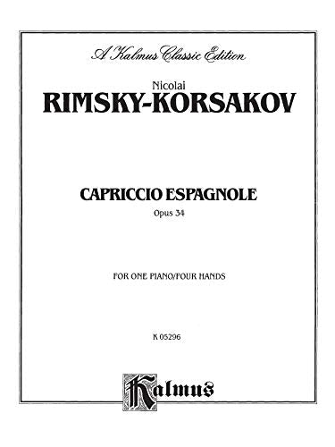 Capriccio Espagnole Piano Duet (Kalmus Edition),Used