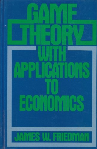 Game Theory with Applications to Economics,Used