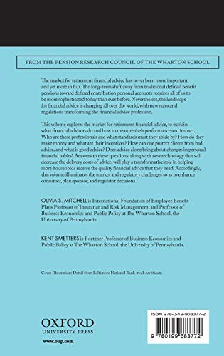 The Market for Retirement Financial Advice (Pension Research Council Series),Used